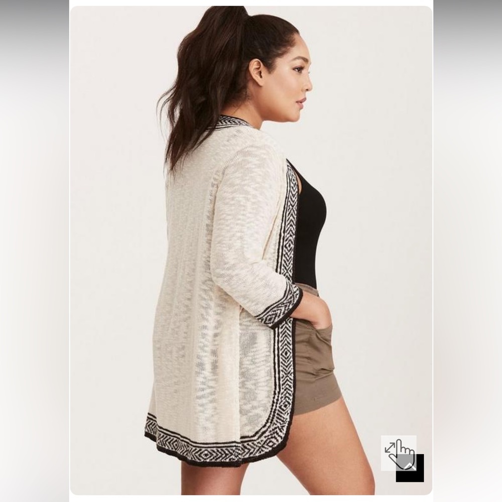 Torrid Border Pattern Cardigan - image 3